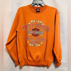 Harley Davidson Graphic Crewneck Sweater Size Small Unisex